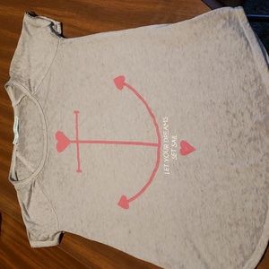 Maurices Burnout Tee "Let Your Dreams Set Sail" Juniors XS